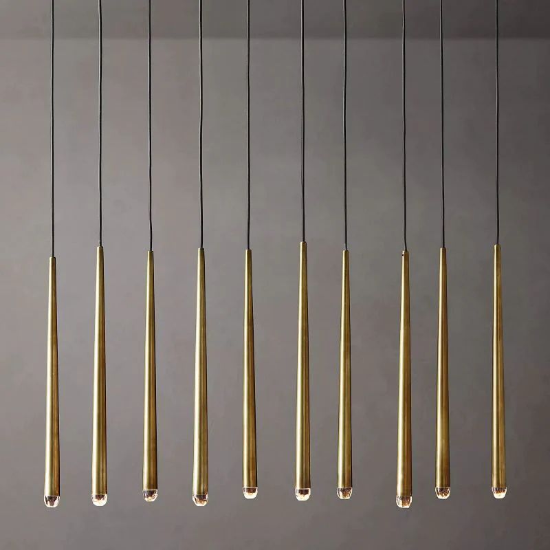 Lucas Modern Linear Chandelier 48 inch detail view