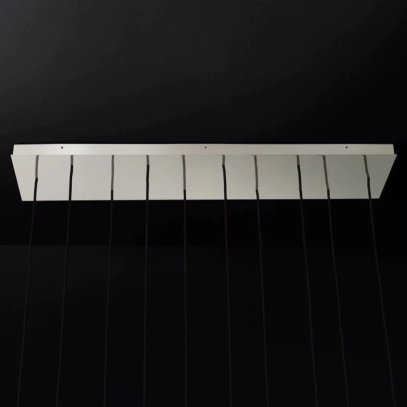 Lucas Modern Linear Chandelier 48 inch detail view