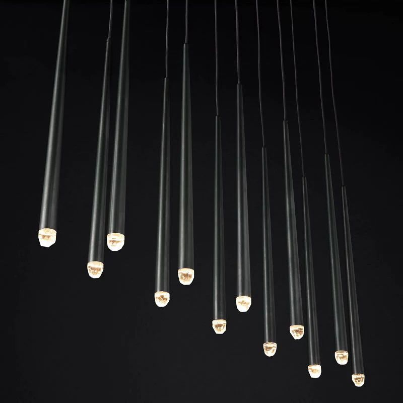 Lucas Modern Linear Chandelier 60 inch front view