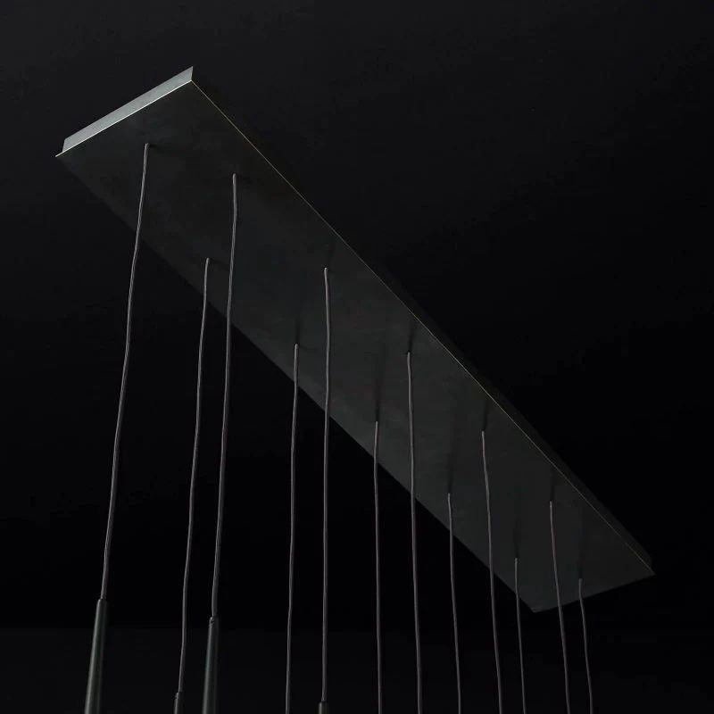 Lucas Modern Linear Chandelier 60 inch detail view