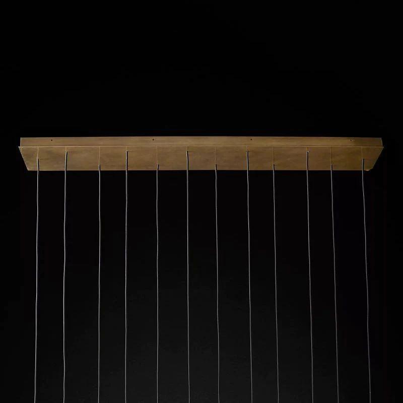 Lucas Modern Linear Chandelier 60 inch detail view