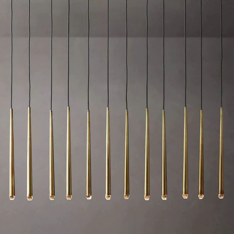 Lucas Modern Linear Chandelier 60 inch angled view