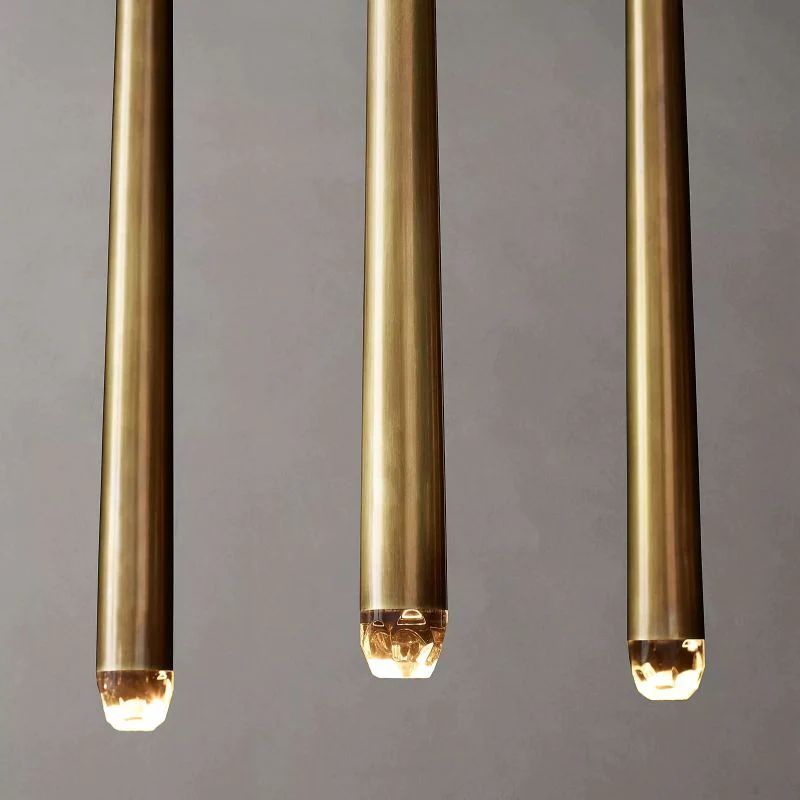 Lucas Modern Linear Chandelier 60 inch detail view