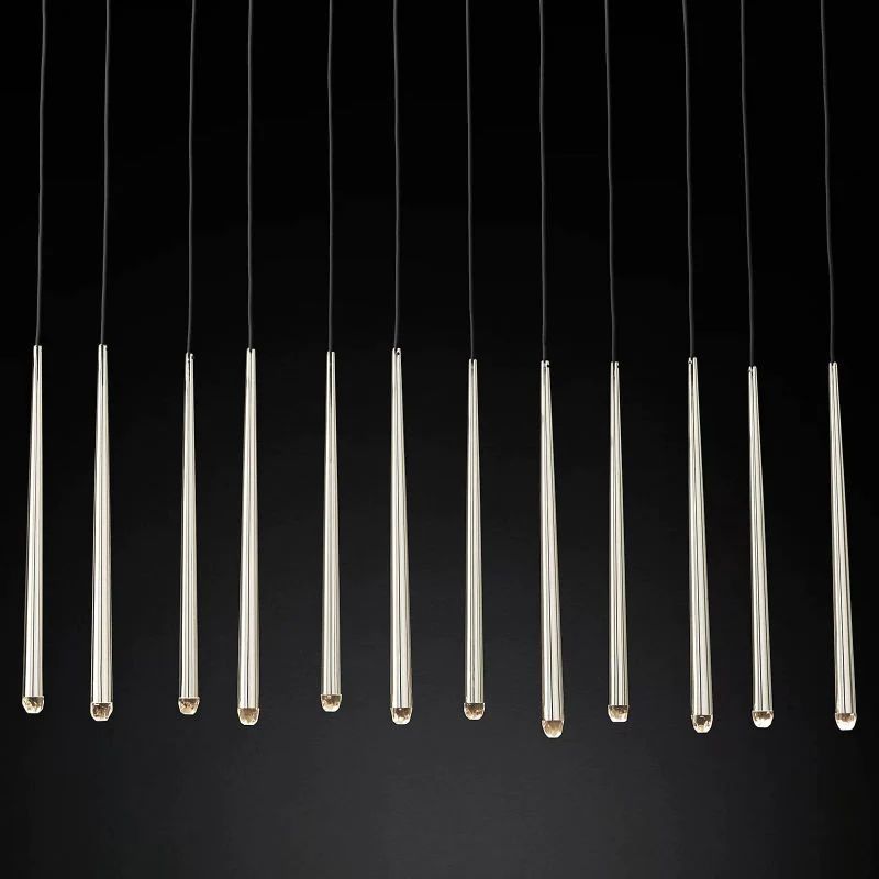 Lucas Modern Linear Chandelier 60 inch detail view