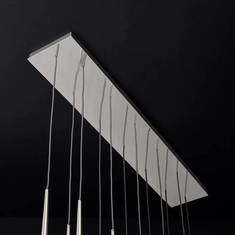 Lucas Modern Linear Chandelier 60 inch detail view