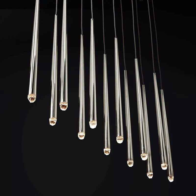 Lucas Modern Linear Chandelier 60 inch detail view