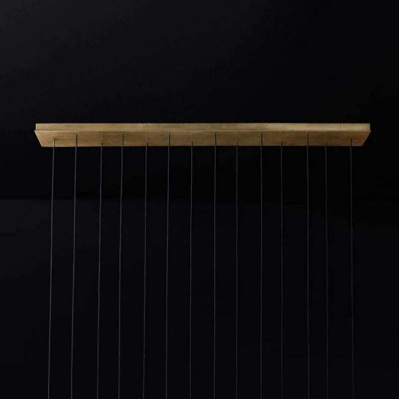 Lucas Modern Linear Chandelier 72 inch detail view