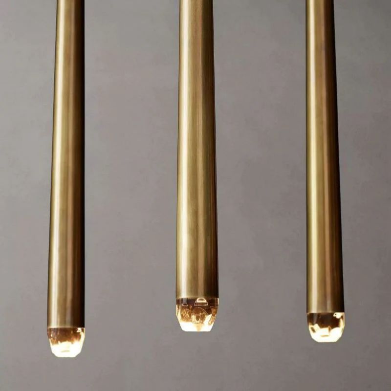 Lucas Modern Linear Chandelier 72 inch detail view