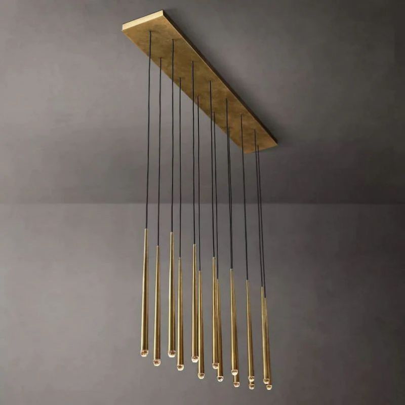 Lucas Modern Linear Chandelier 72 inch detail view