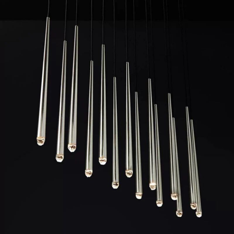 Lucas Modern Linear Chandelier 72 inch detail view