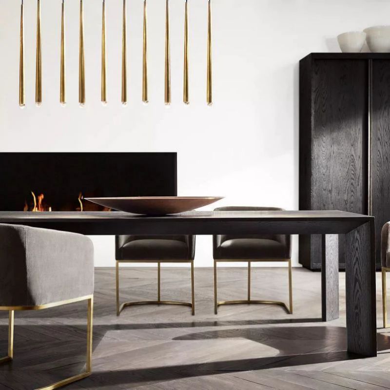 Lucas Modern Linear Chandelier 72 inch detail view