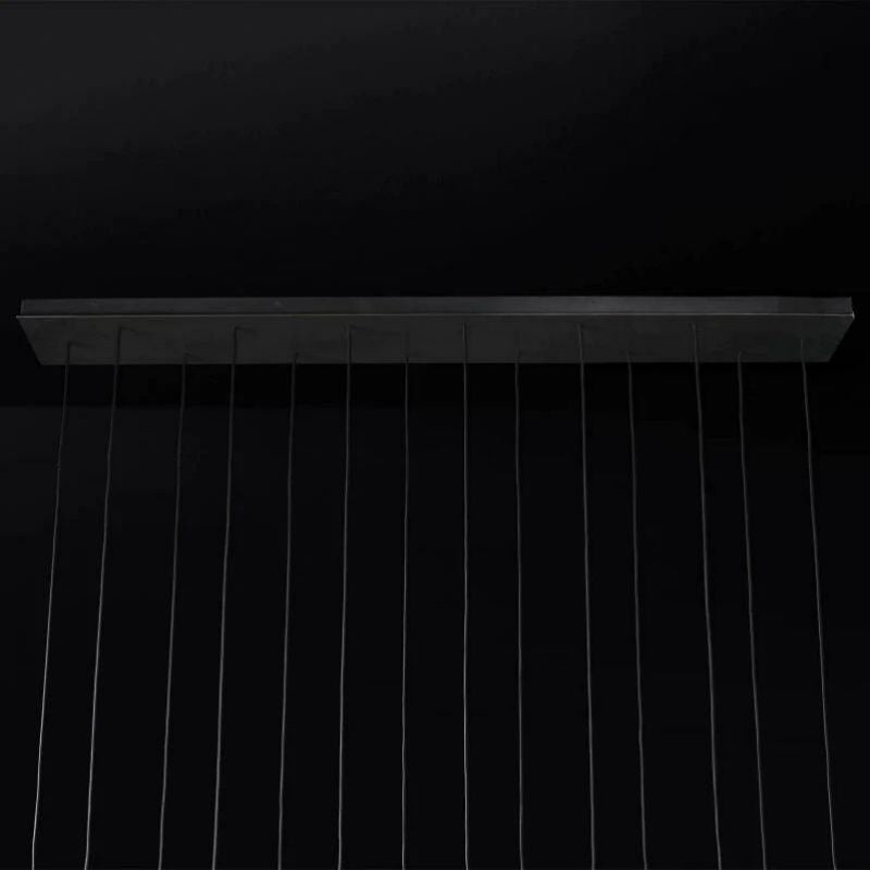 Lucas Modern Linear Chandelier 72 inch detail view