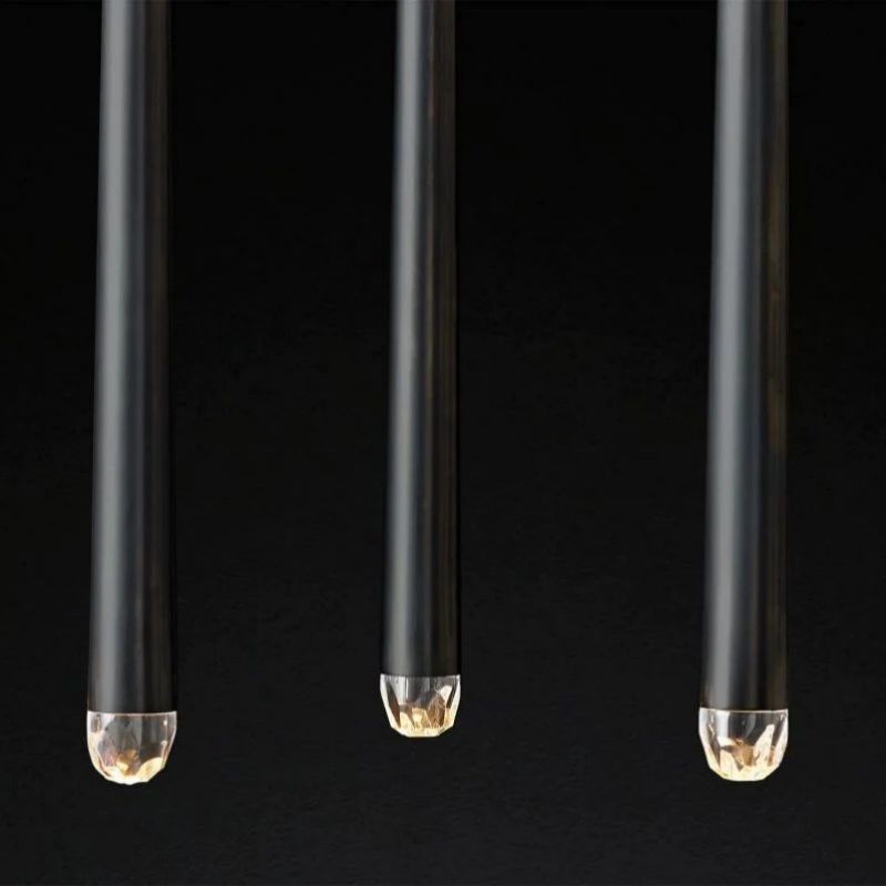 Lucas Modern Linear Chandelier 72 inch detail view