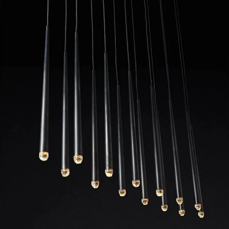 Lucas Modern Linear Chandelier 72 inch detail view