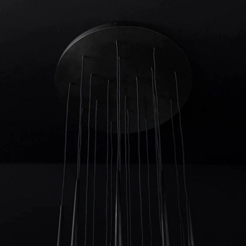 Lucas Modern Round Chandelier 30 inch detail view