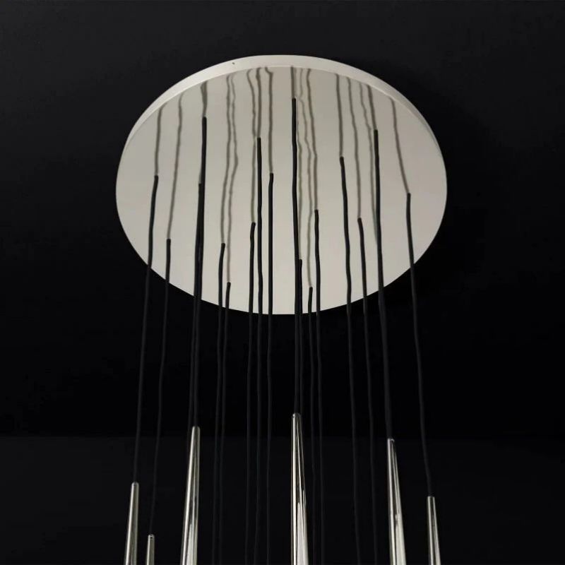 Lucas Modern Round Chandelier 30 inch detail view