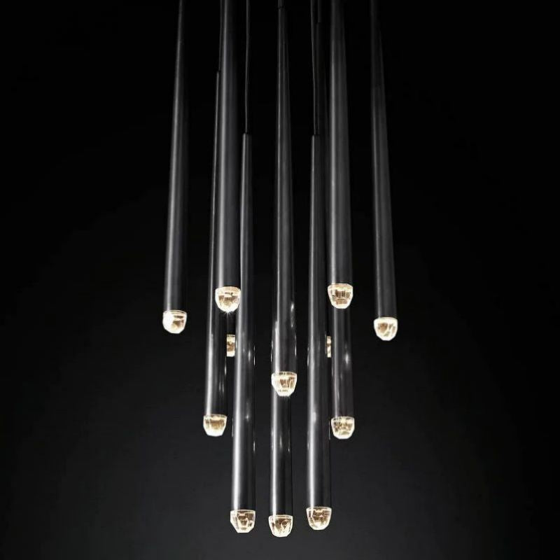 Lucas Modern Round Chandelier 18 inch detail view