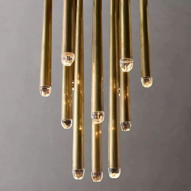 Lucas Modern Round Chandelier 18 inch detail view