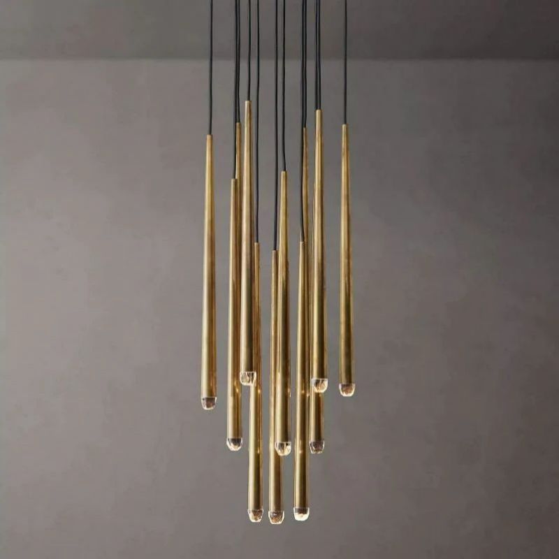 Lucas Modern Round Chandelier 18 inch detail view