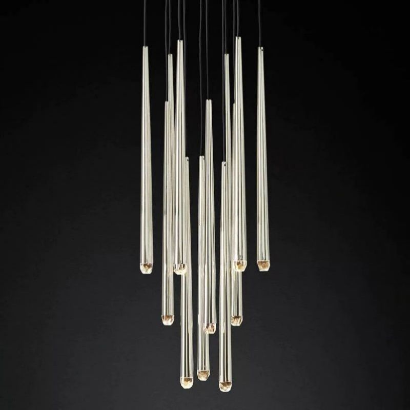 Lucas Modern Round Chandelier 18 inch angled view