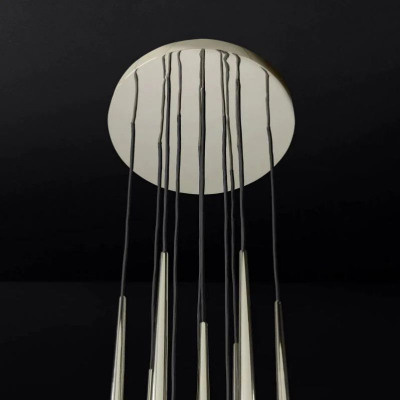 Lucas Modern Round Chandelier 18 inch detail view