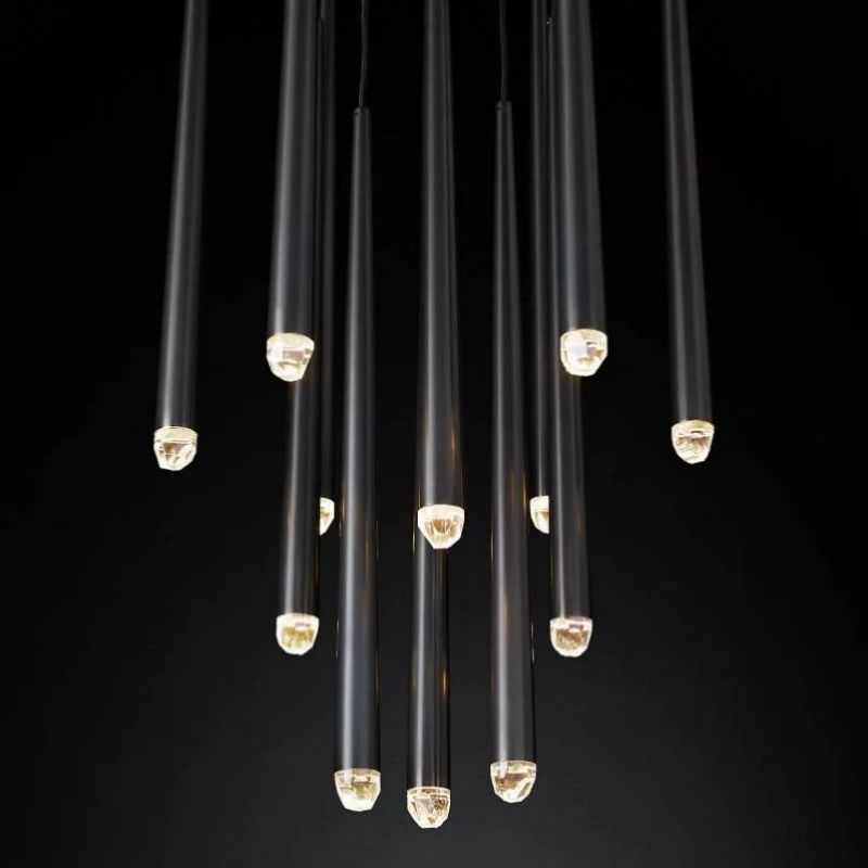 Lucas Modern Round Chandelier 24 inch detail view