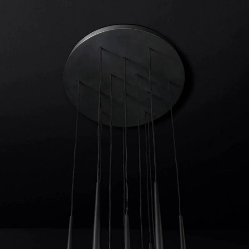 Lucas Modern Round Chandelier 24 inch detail view