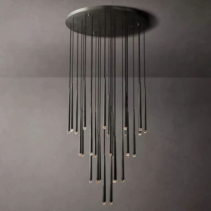 Lucas Modern Round Chandelier 48 inch detail view