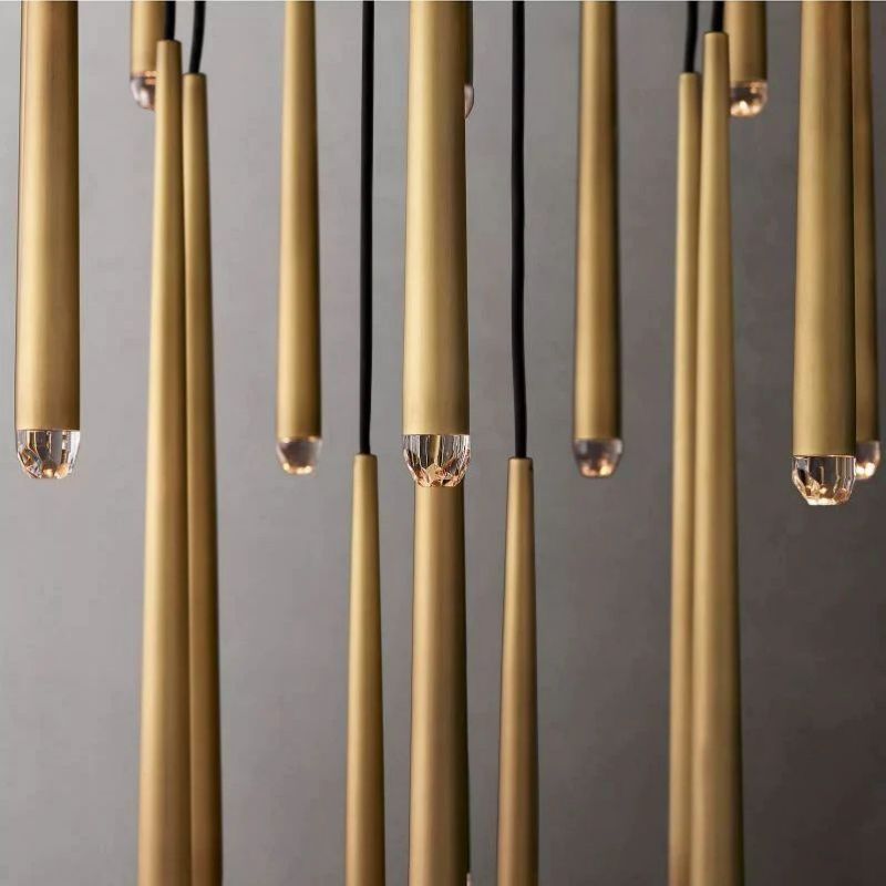 Lucas Modern Round Chandelier 48 inch detail view