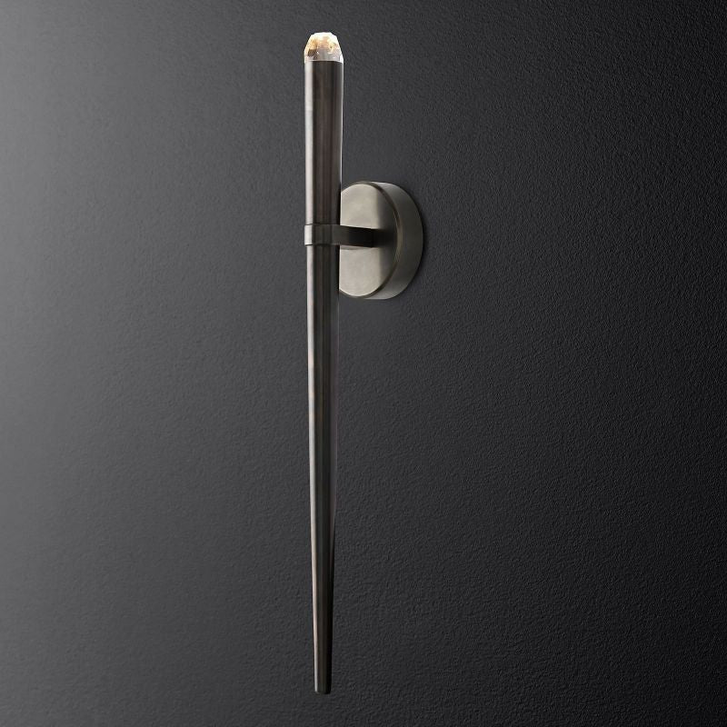 Lucas Modern Torch Wall Sconce front view