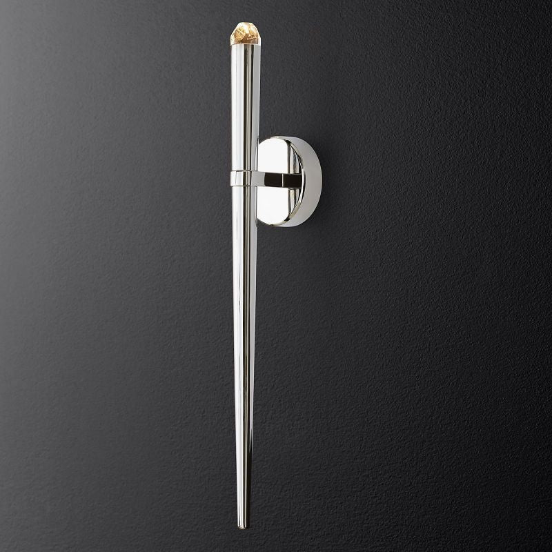 Lucas Modern Torch Wall Sconce angled view