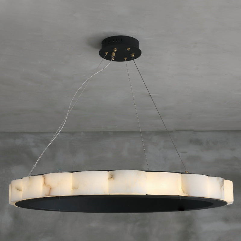Moden Alabaster Round Chandelier Black - detail 10