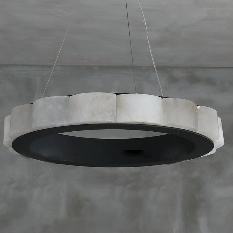 Moden Alabaster Round Chandelier Black - detail 11