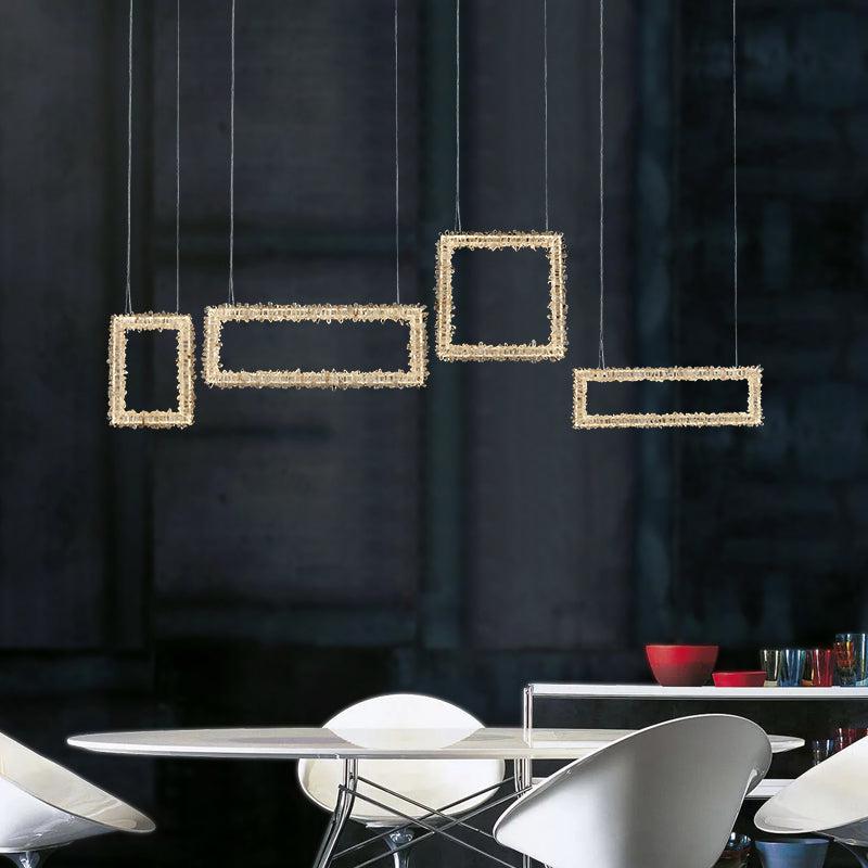 Modern Rock Crystal Dining Room Chandelier - product detail 3