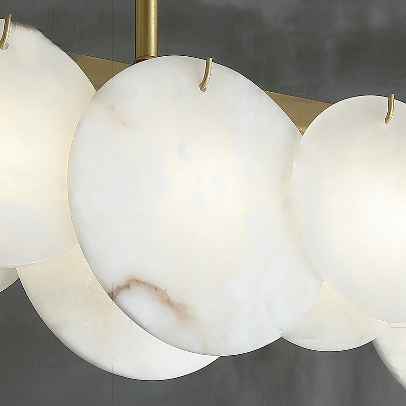 Modernity Alabaster Linear Chandelier - detail 3