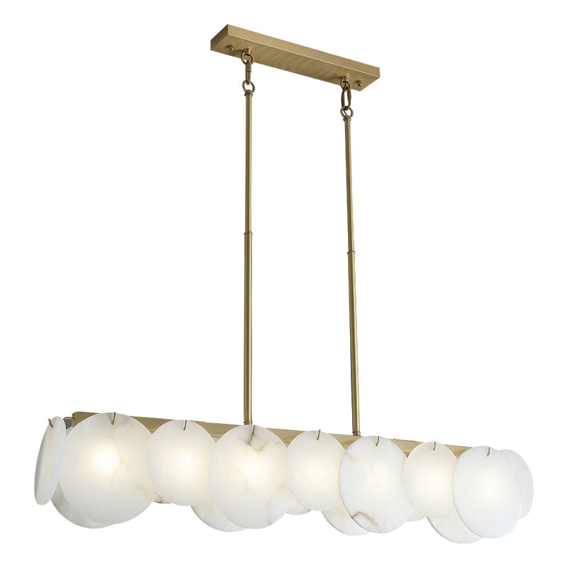 Modernity Alabaster Linear Chandelier - detail 4