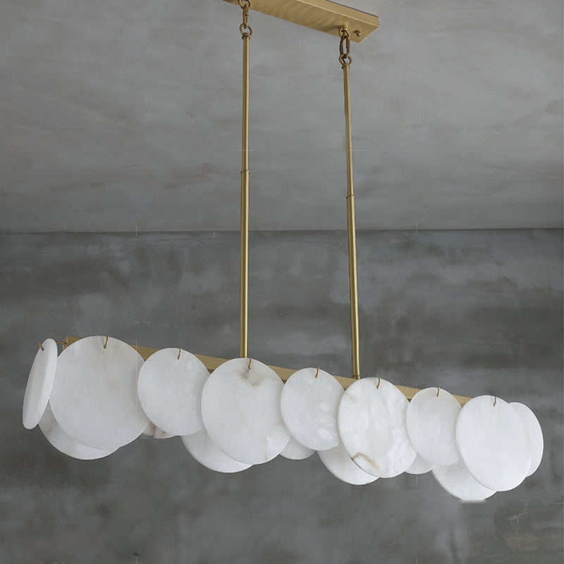 Modernity Alabaster Linear Chandelier - detail 6
