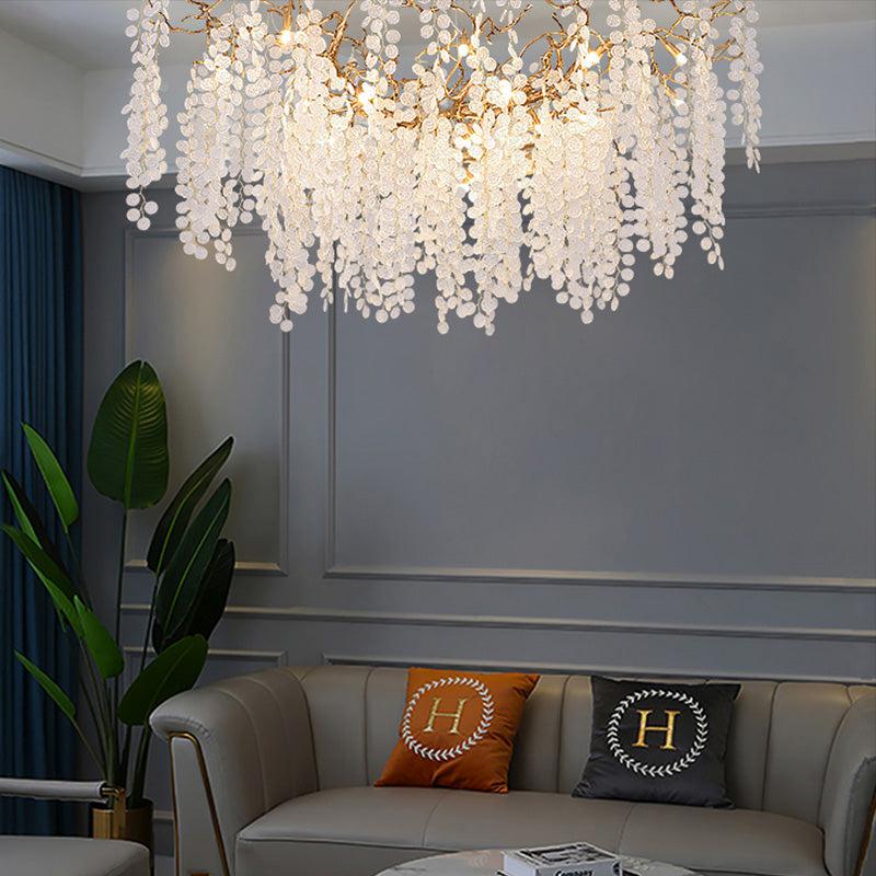 Lorna Modern Linear Branch Chandelier - detail 2