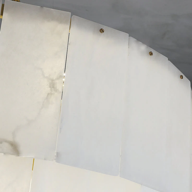 Modern Alabaster Multi-Layer Round Chandelier D31" - product detail 3