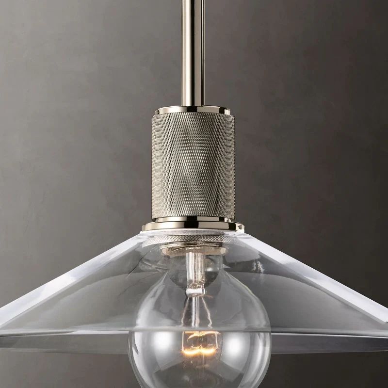 Mechanic Glass Slope Shade Pendant detail view