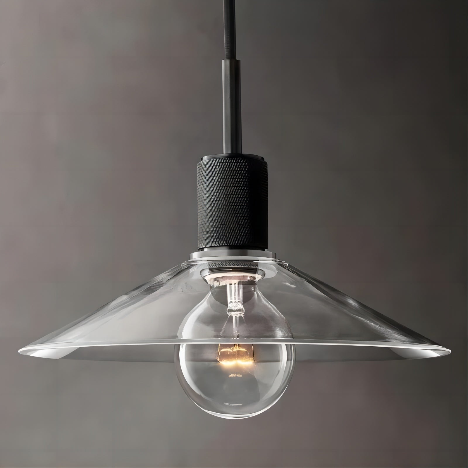 Mechanic Glass Slope Shade Pendant front view
