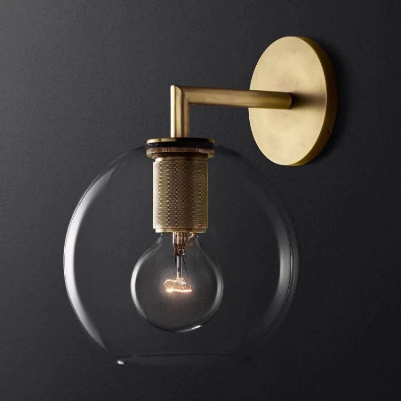 Mechanic Globe Shade Sconce main view
