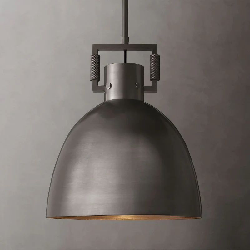 Mechanic Metal Cloche Pendant front view