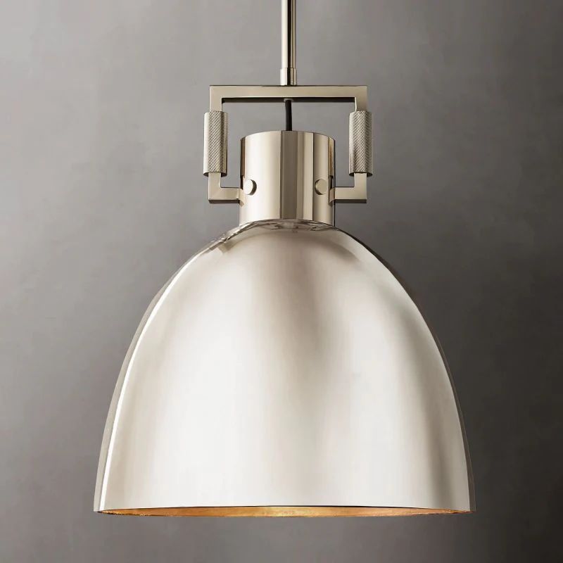 Mechanic Metal Cloche Pendant angled view