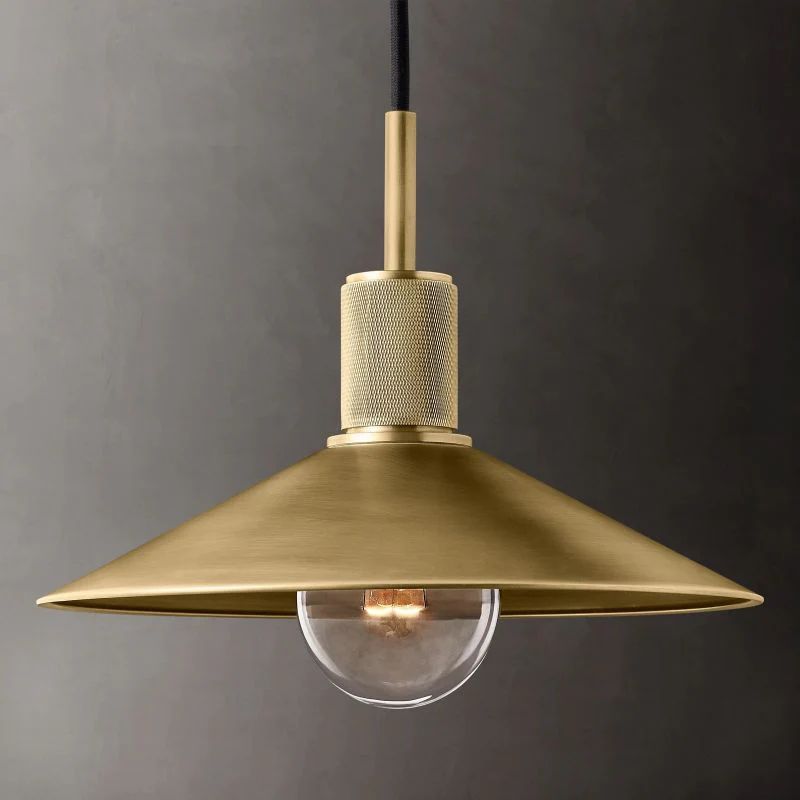Mechanic Metal Slope Shade Pendant angled view