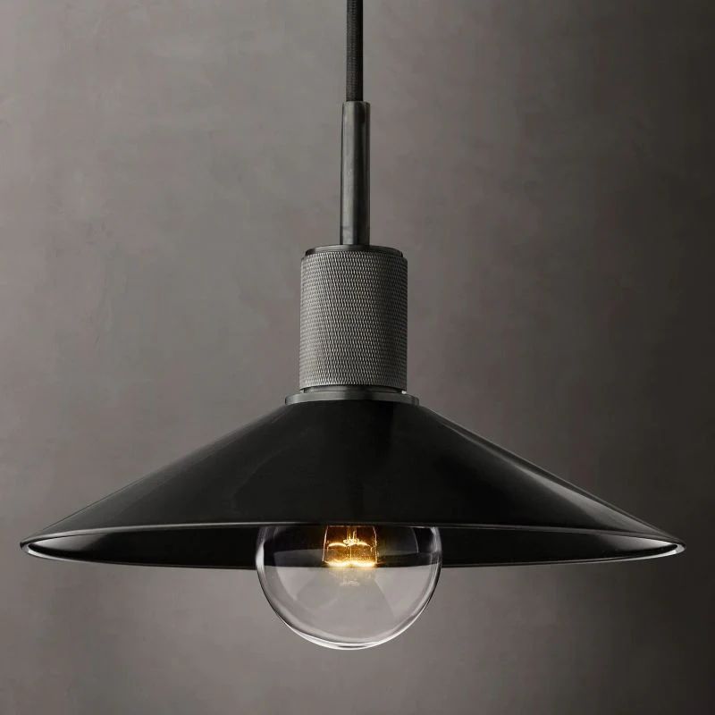 Mechanic Metal Slope Shade Pendant front view
