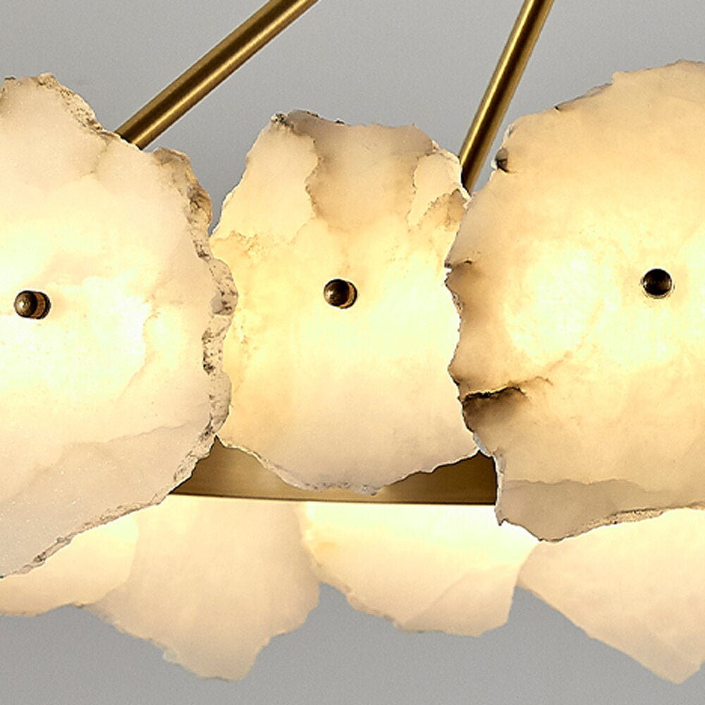 Natural Alabaster Modern Round Chandelier - detail 4
