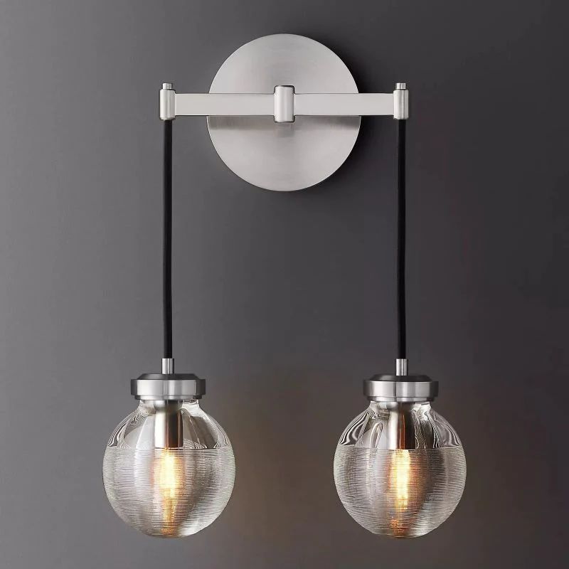 Pearl Double Sconce detail view
