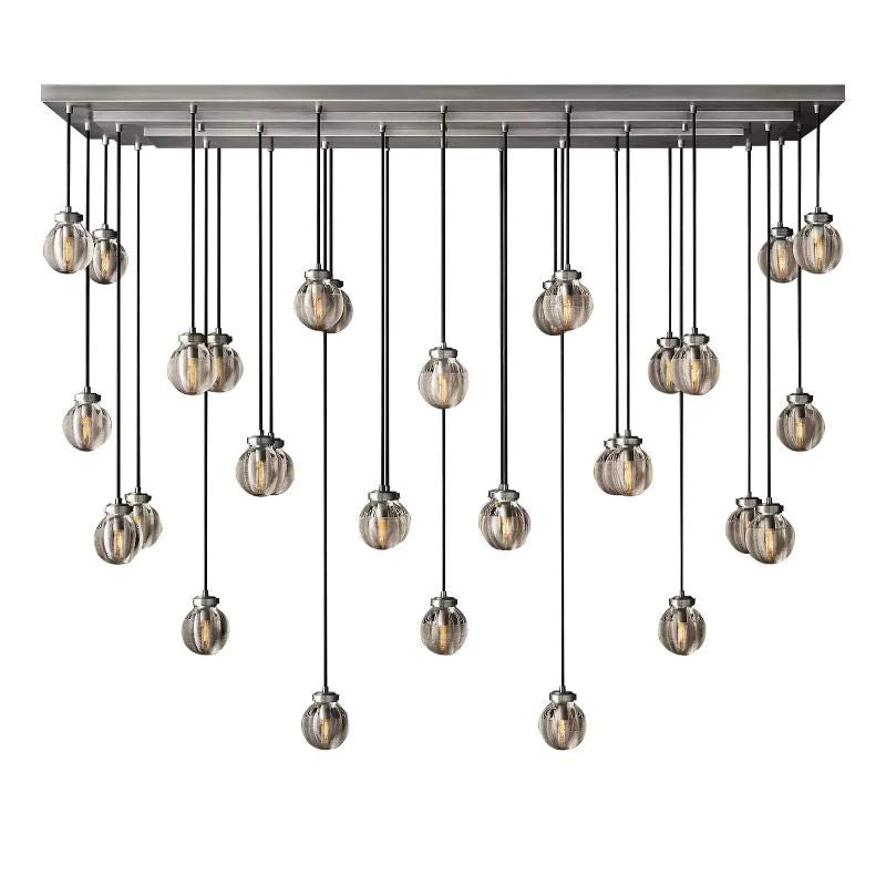 Pearl Rectangle Chandelier 72 inch detail view