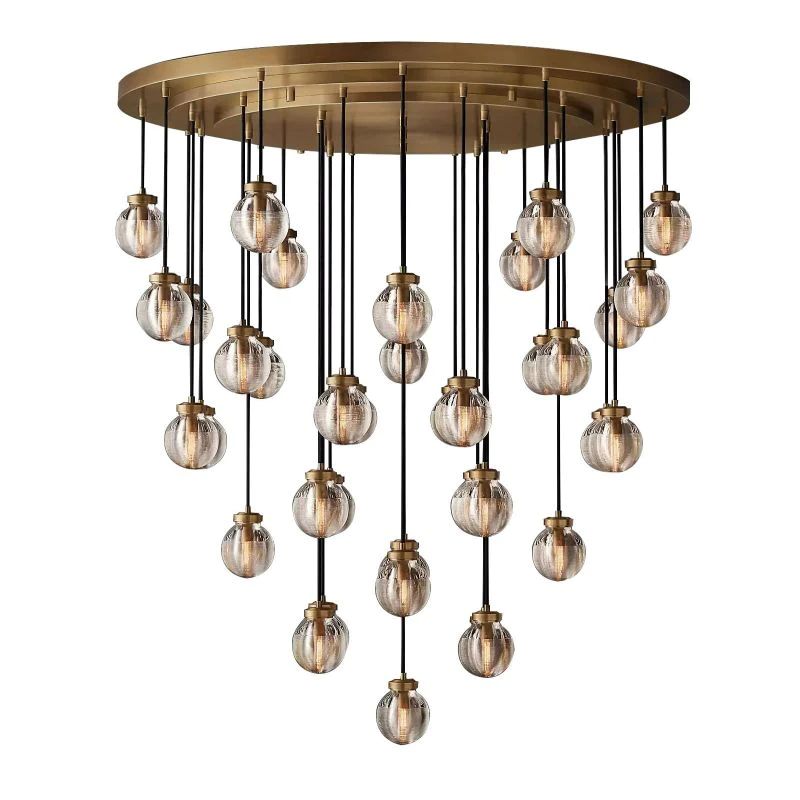 Pearl Round Chandelier 48 inch detail view